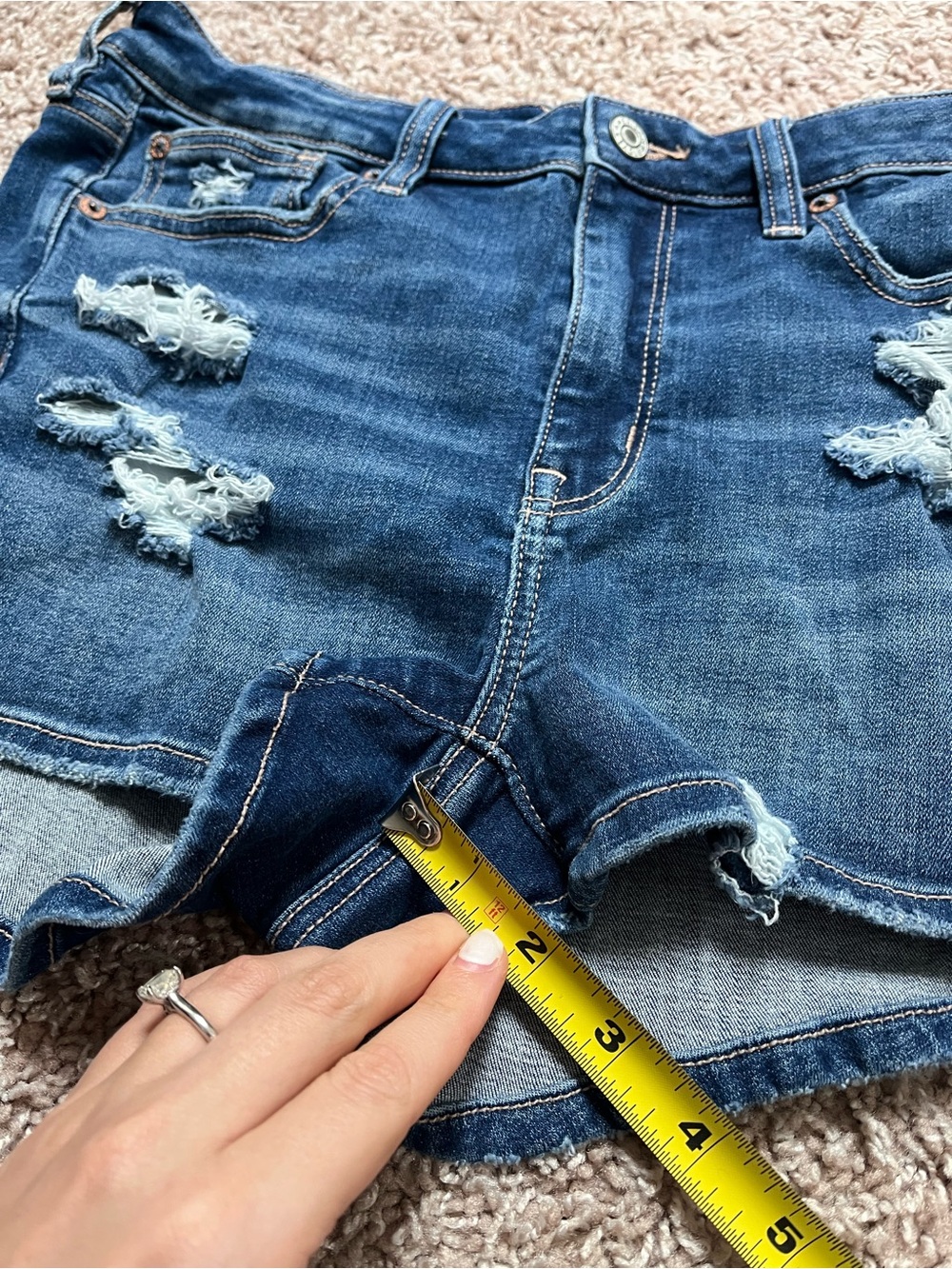 American Eagle High Rise Denim Shorts - Picture 9 of 9